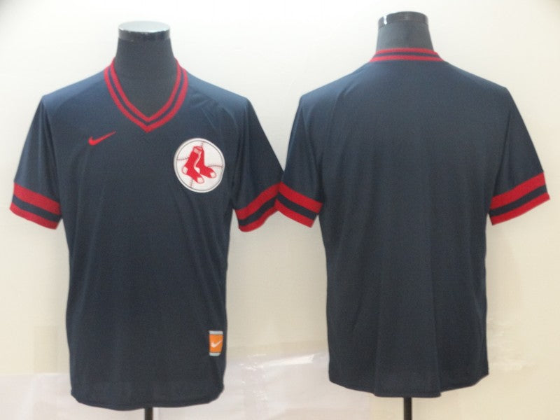 Men's Boston Red Sox Navy Replica Blank Jersey1