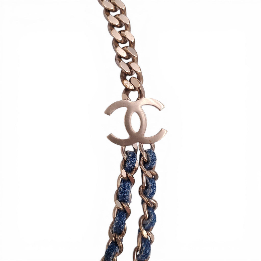 CHANEL DENIM CHAIN BELT