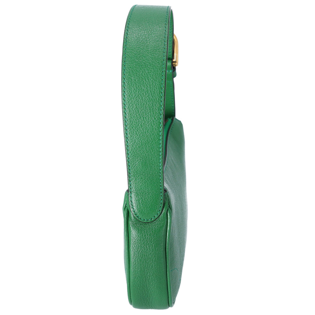 GUCCI GG Marmont Aphrodite Handbag 739076 Green Leather
