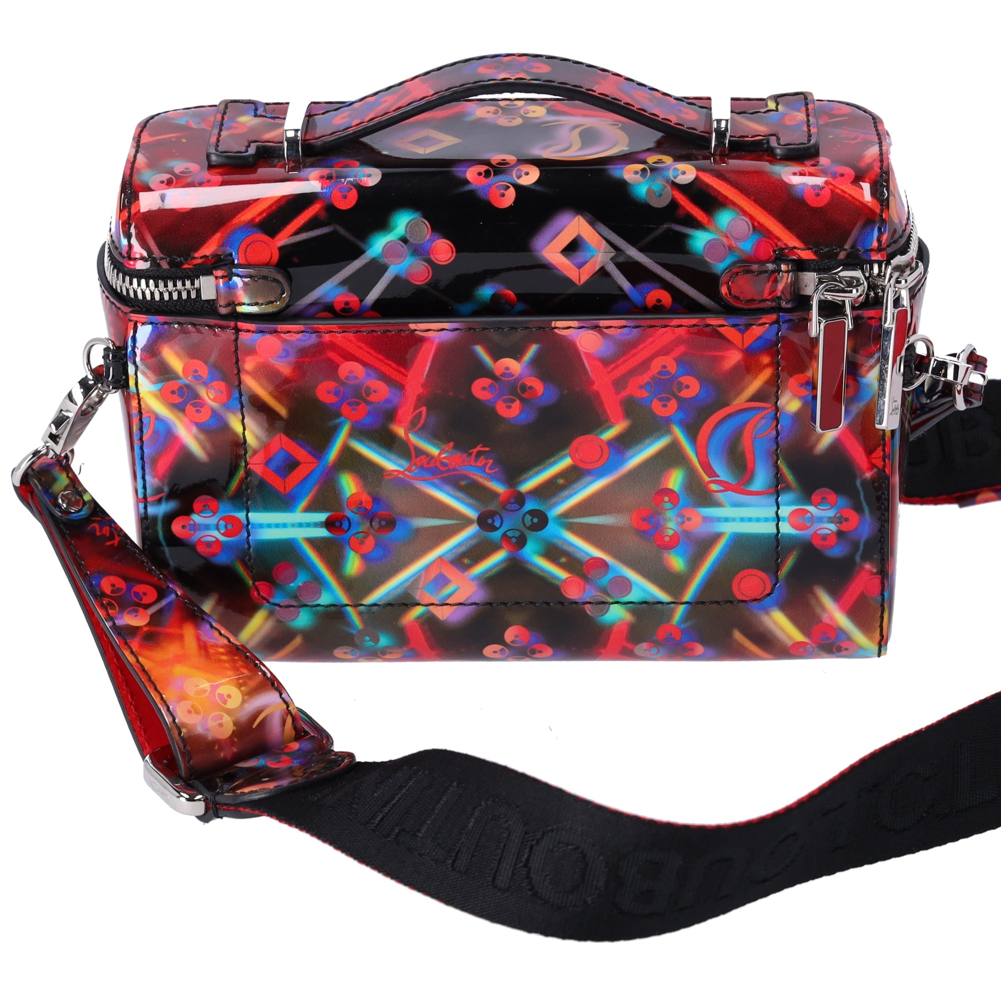 Christian Louboutin Kipi Patent Leather Messenger Bag Multi