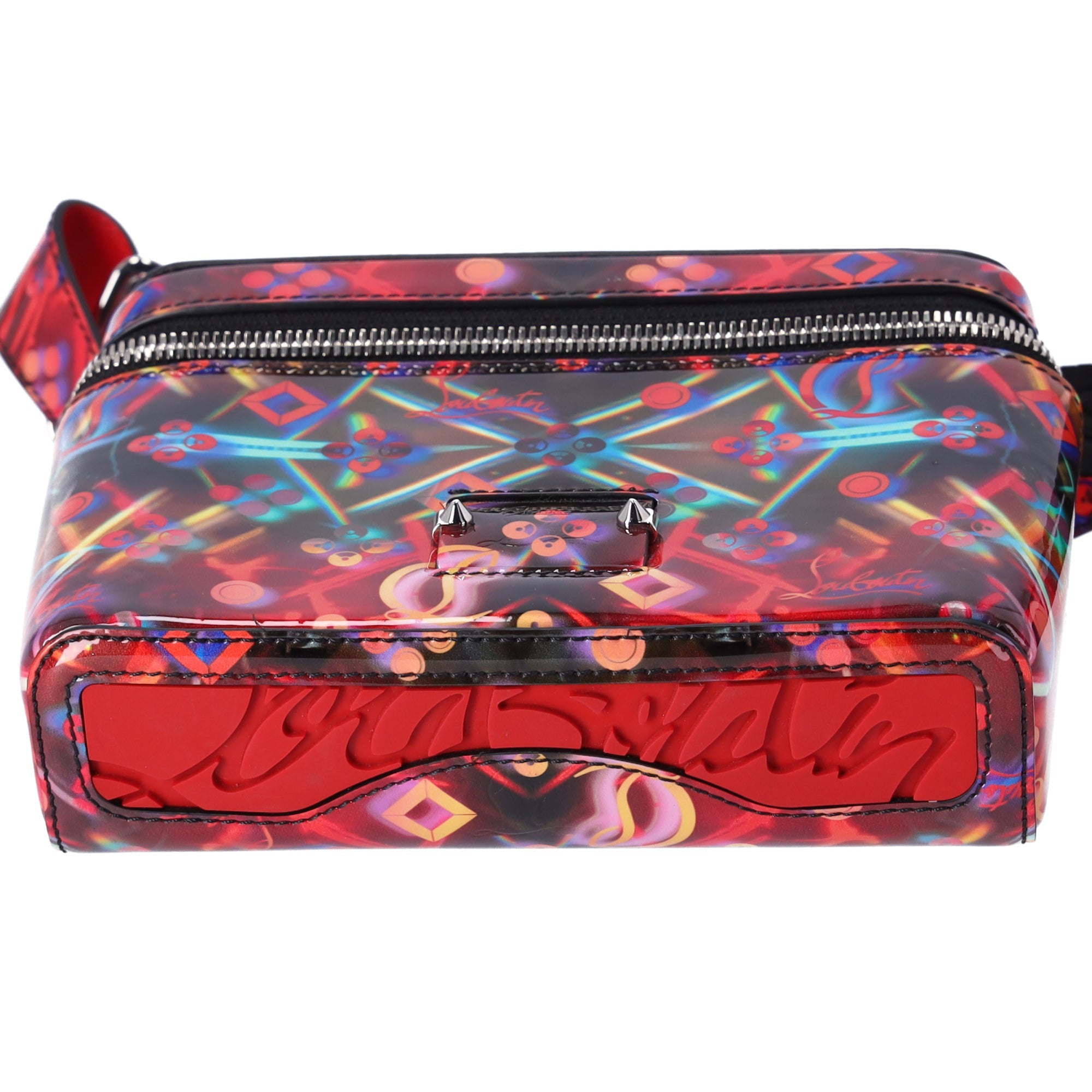 Christian Louboutin Kipi Patent Leather Messenger Bag Multi