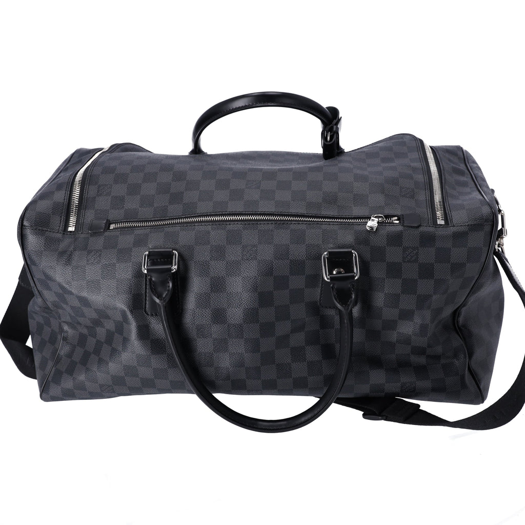 Louis Vuitton Roadster 50 Boston Bag N48189 Damier Graphite Black Canvas