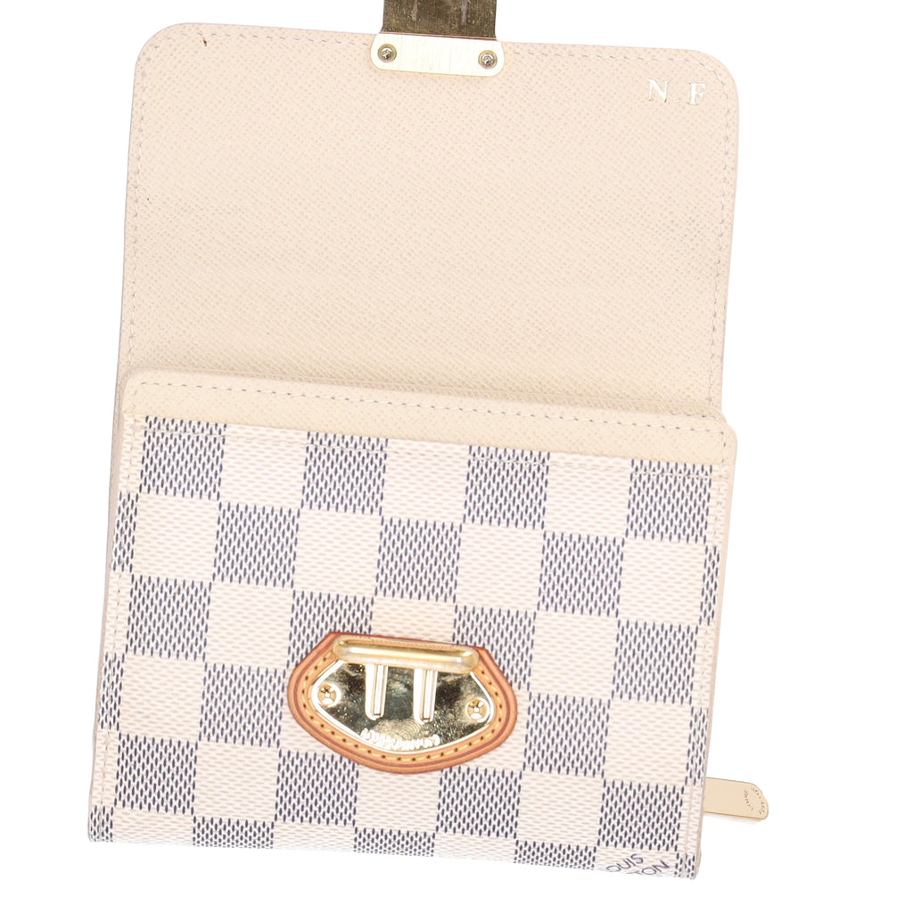 Louis Vuitton Koala Trifold Wallet N60013 Damier Azur Canvas