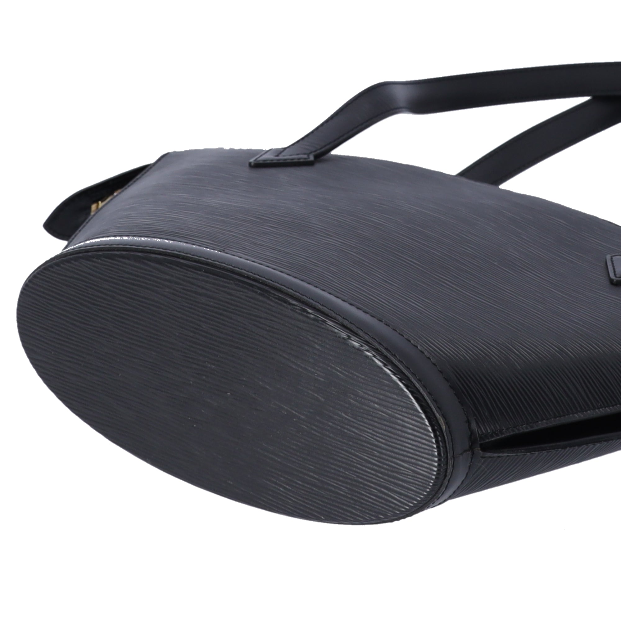 Louis Vuitton Saint Jacques Epi Handbag M52272 Noir Black Leather