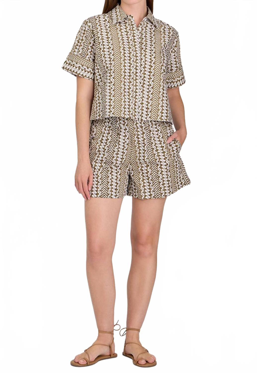 Driftwood Club Shirt In Beige
