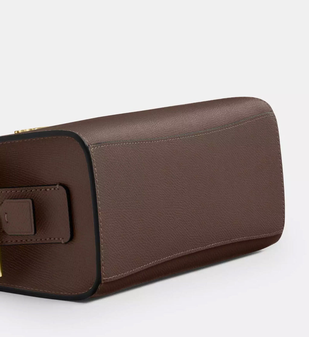 NWT Coach Gia Crossbody Leather Bag In Dark Stone