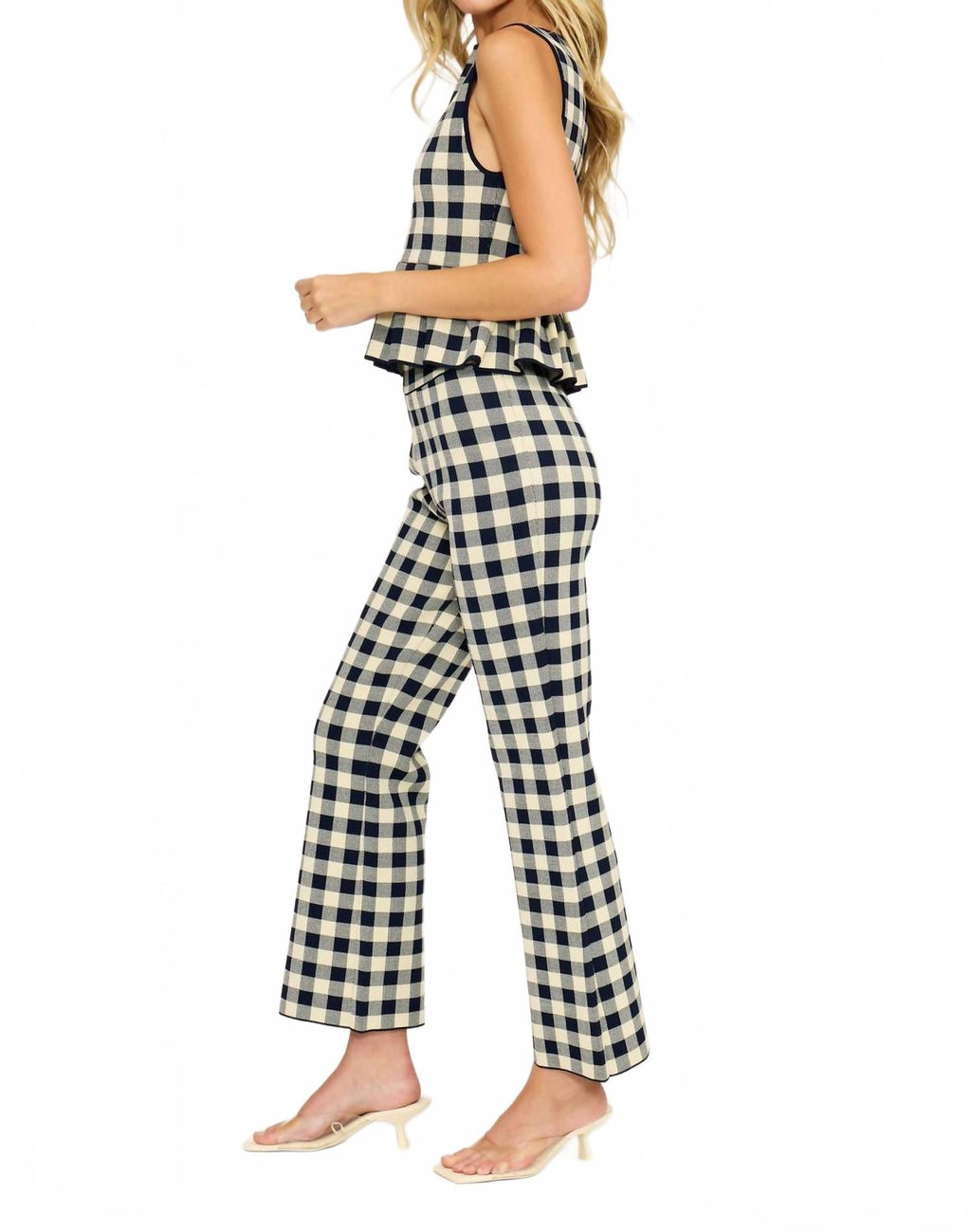 Monette Pant In Navy/cream