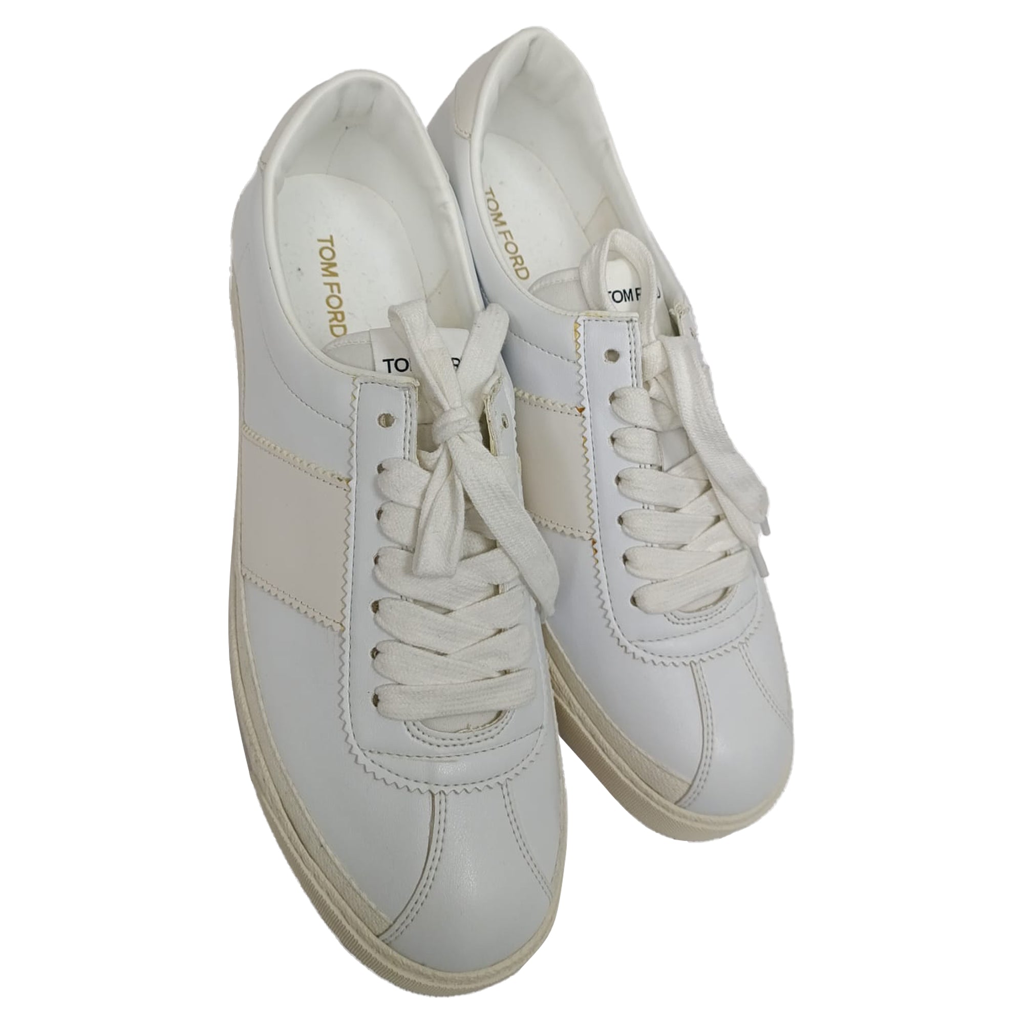Tom Ford Bannister Sneakers in White Leather