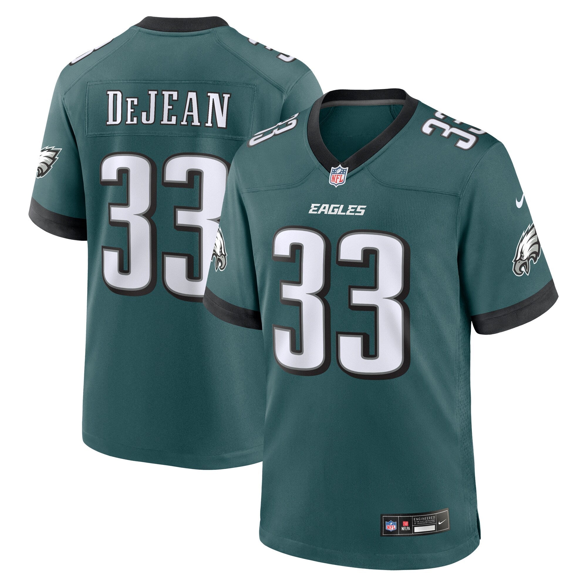 Philadelphia Eagles Cooper DeJean Green Game Jersey