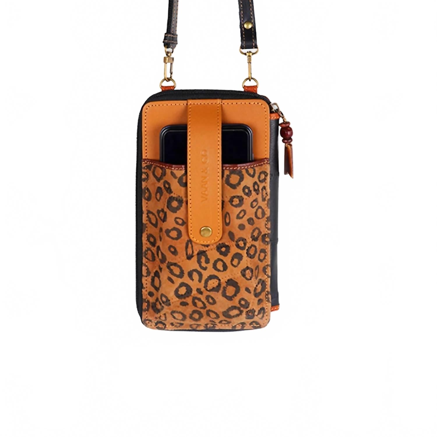 Women's Prism Cheetah Cellphone Crossbody Wallet In Multi