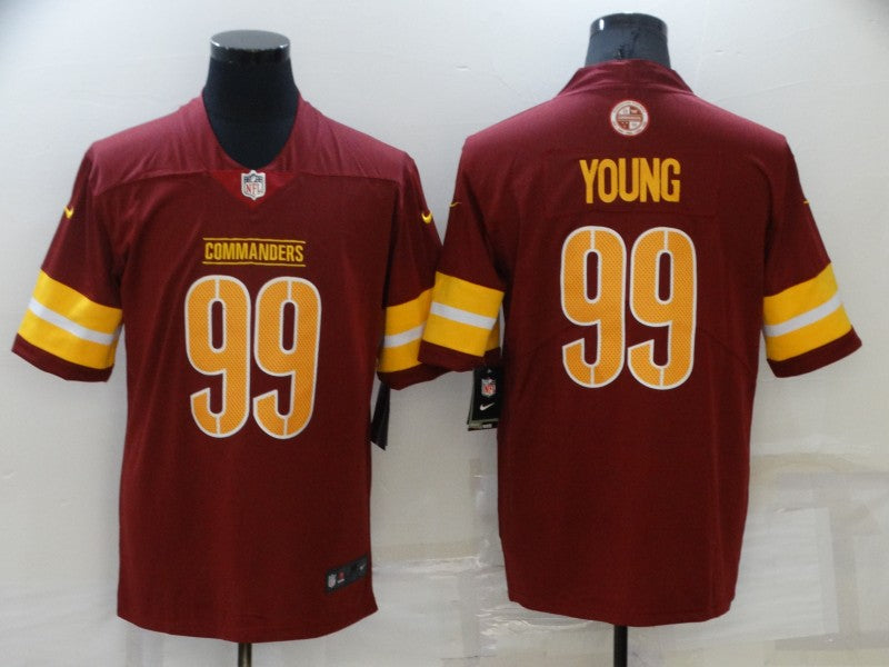 Men's Washington Commanders Chase Young #99 Red Game Player jersey