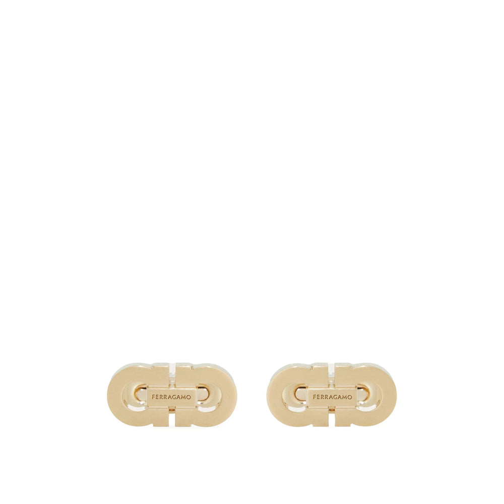 Ferragamo Gold Cufflinks Men