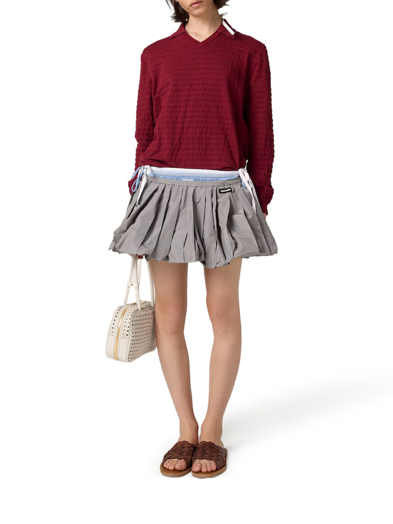 Miu Miu Women V-Neck Cotton Sweater