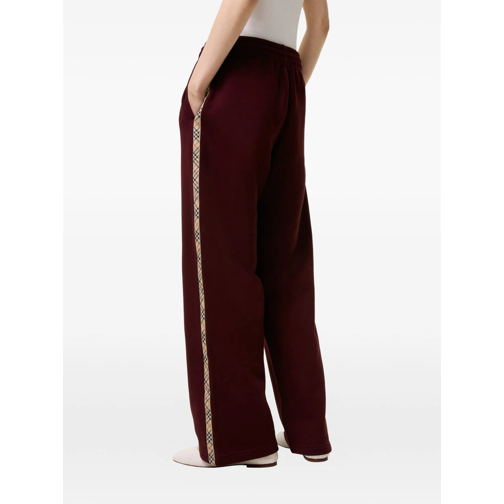 Burberry Red Trousers - Track Pants Women
