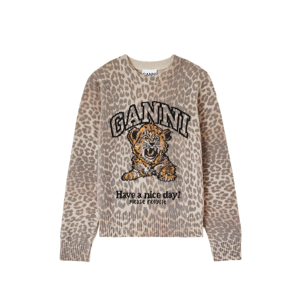Ganni Neutrals Knitwear - Jumpers Women
