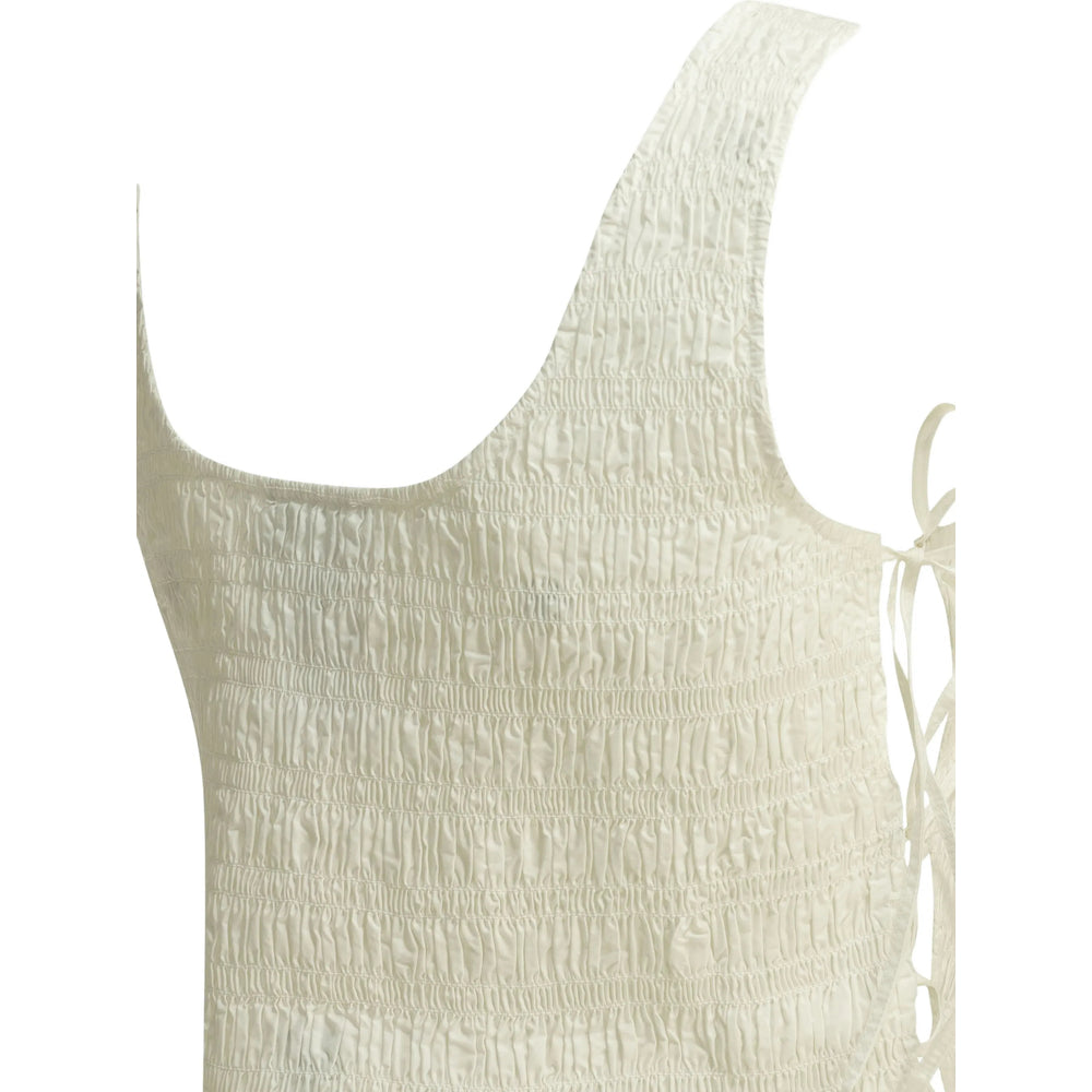 Ganni Neutrals Tops - Vests & Tank Tops Women
