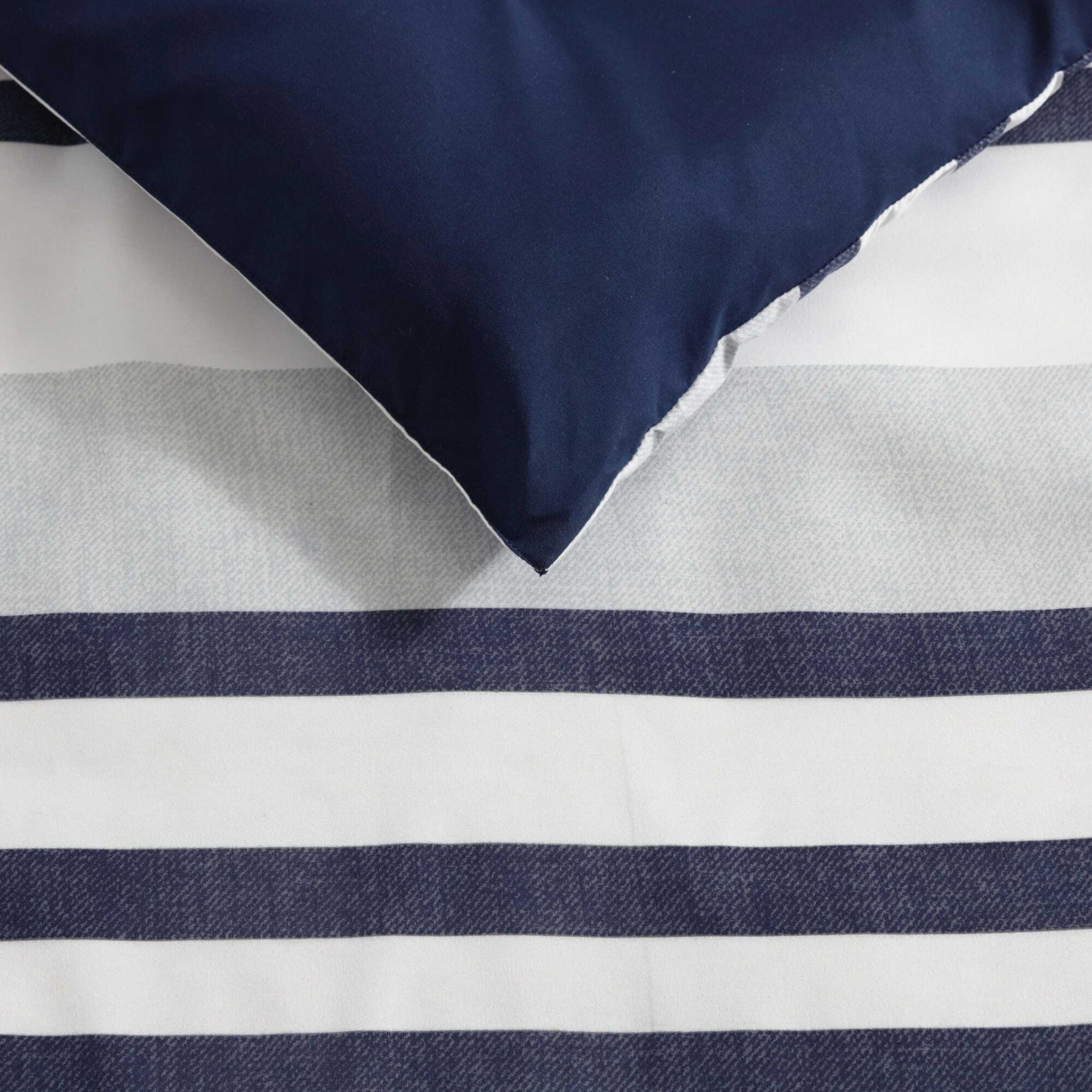 Nautica Palm Coast Stripe Blue Full Comforter Set