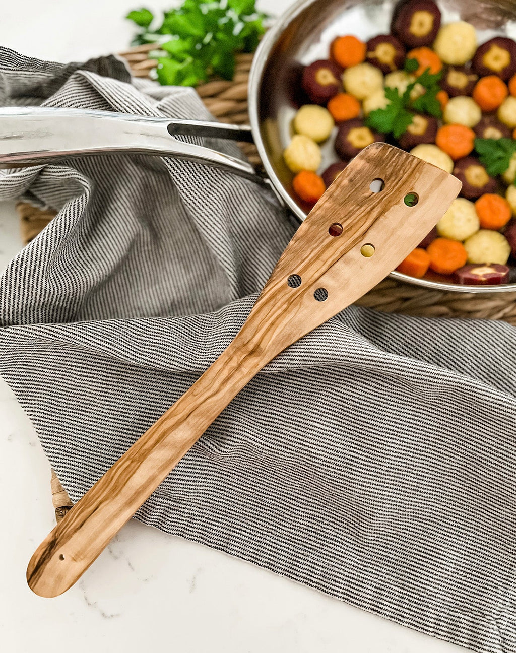 Cilio Toscana Olivewood 3 Piece Cooking Utensil Set