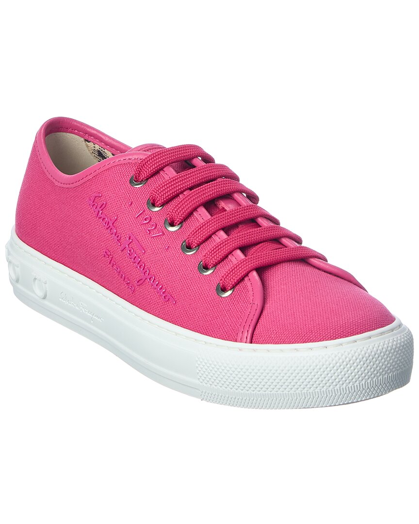Ferragamo Mediterr Eco Canvas Sneaker