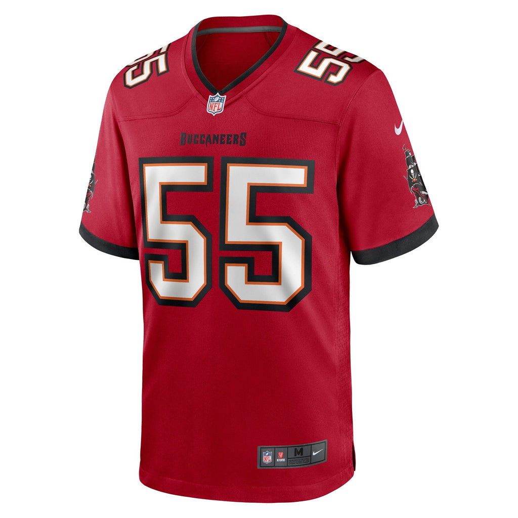 Tampa Bay Buccaneers Derrick Brooks Red Retired Player Game Jersey