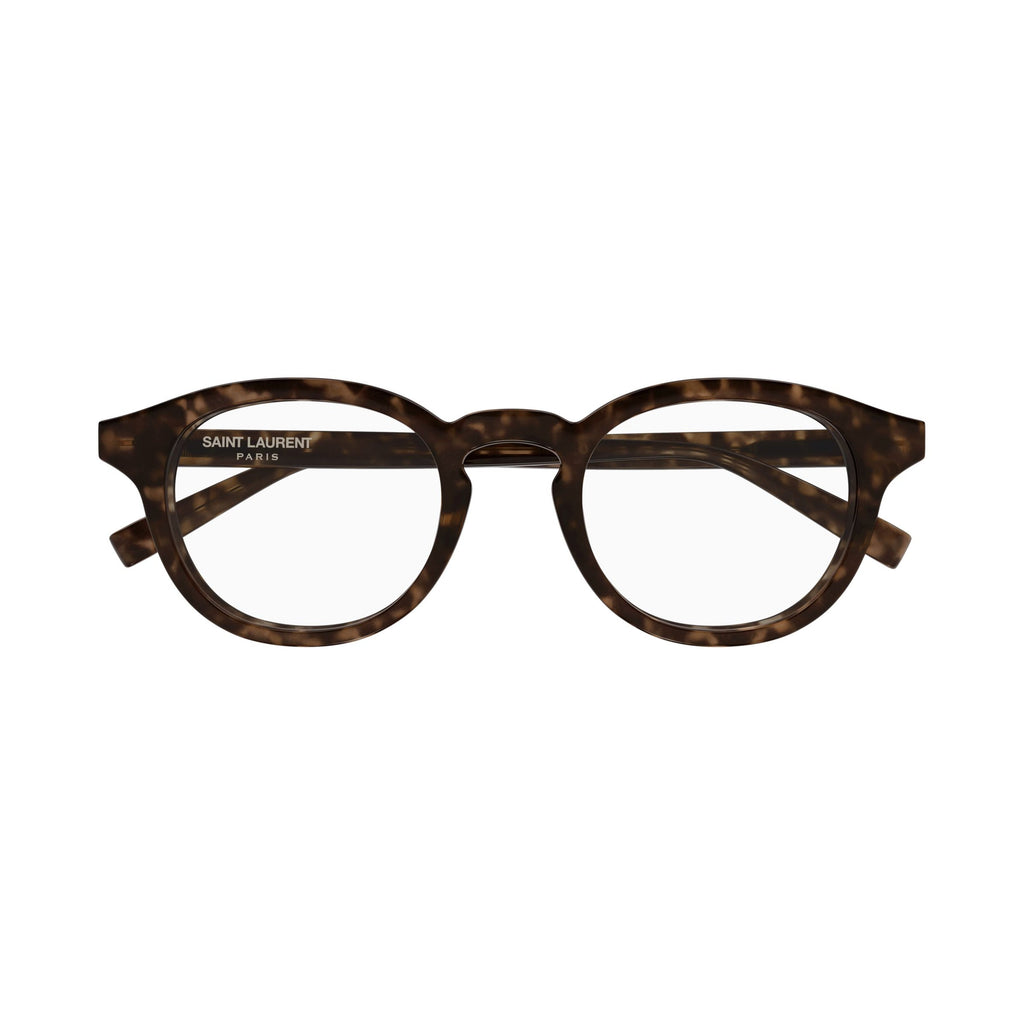 Rounded Tortoiseshell Eyeglasses With Keyhole Bridge