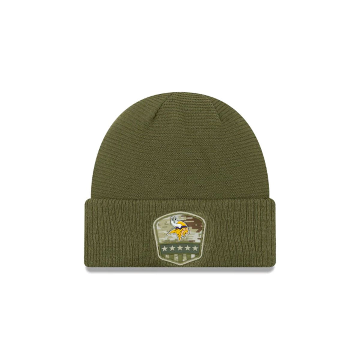 MINNESOTA VIKINGS SALUTE TO SERVICE CUFF KNIT GREEN/YELLOW