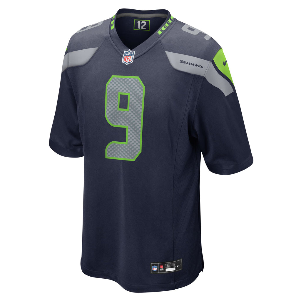 Seattle Seahawks Kenneth Walker III College Navy Team Game Jersey