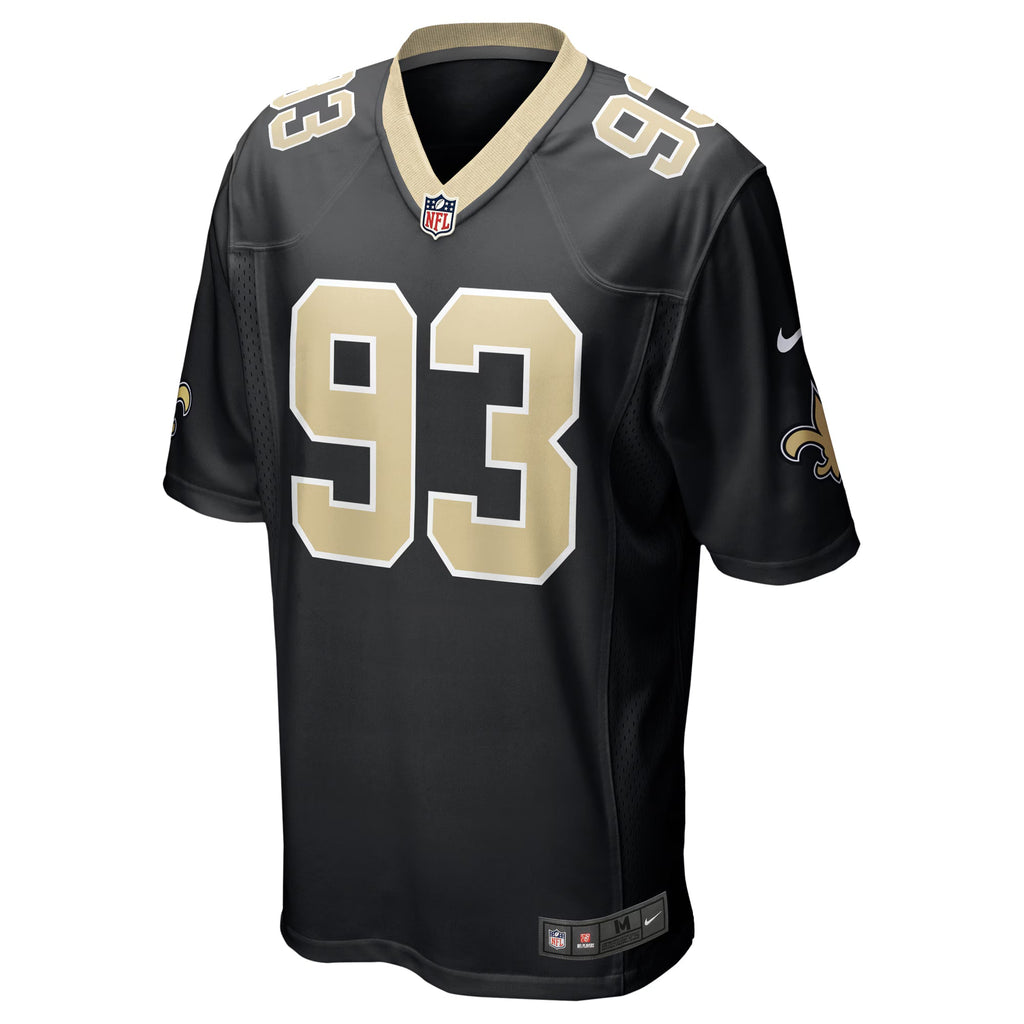 New Orleans Saints Nathan Shepherd Black Game Jersey