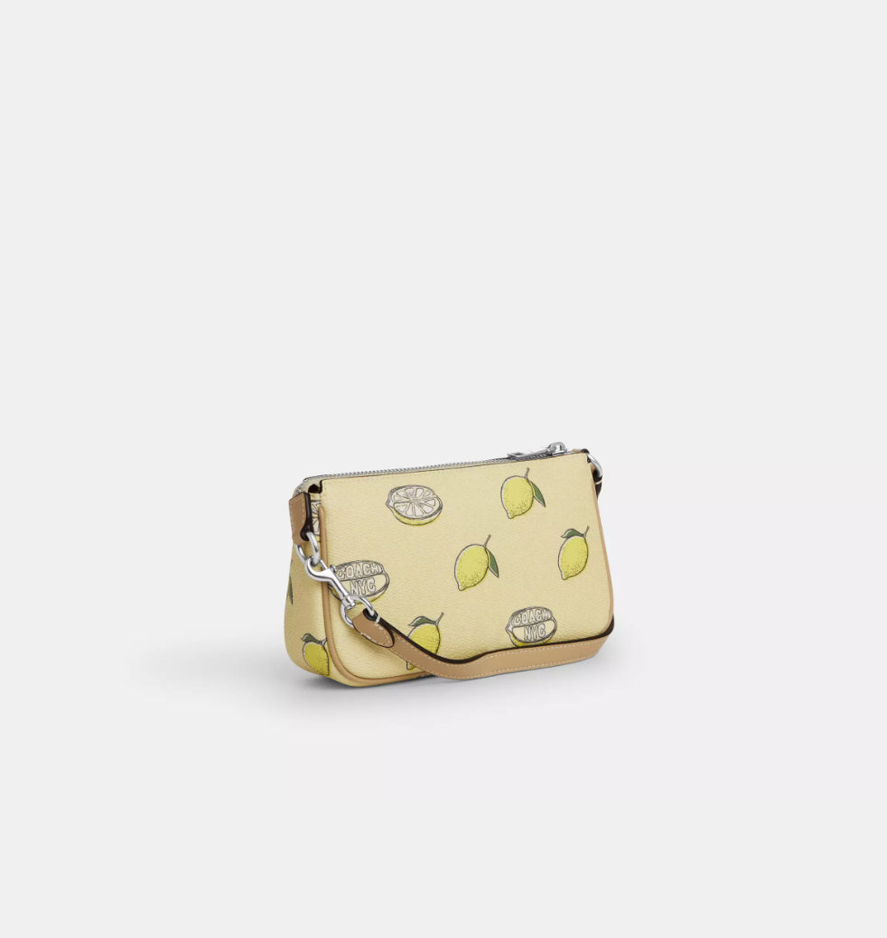 NWT Coach Nolita 19 Shoulder bag/Wristlet with Lemon Print