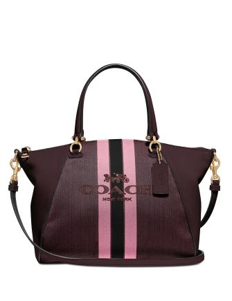 Coach Horse And Carriage Jacquard Prairie Satchel