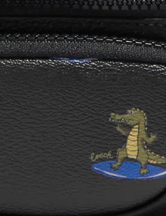 Coach Sprint Belt Bag 24 With Surfing Crocodile Print