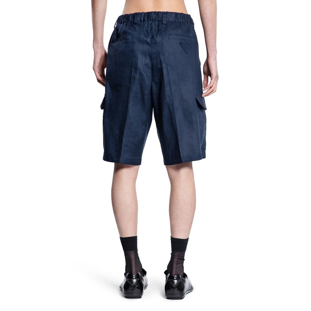 Prada Linen Bermuda Men