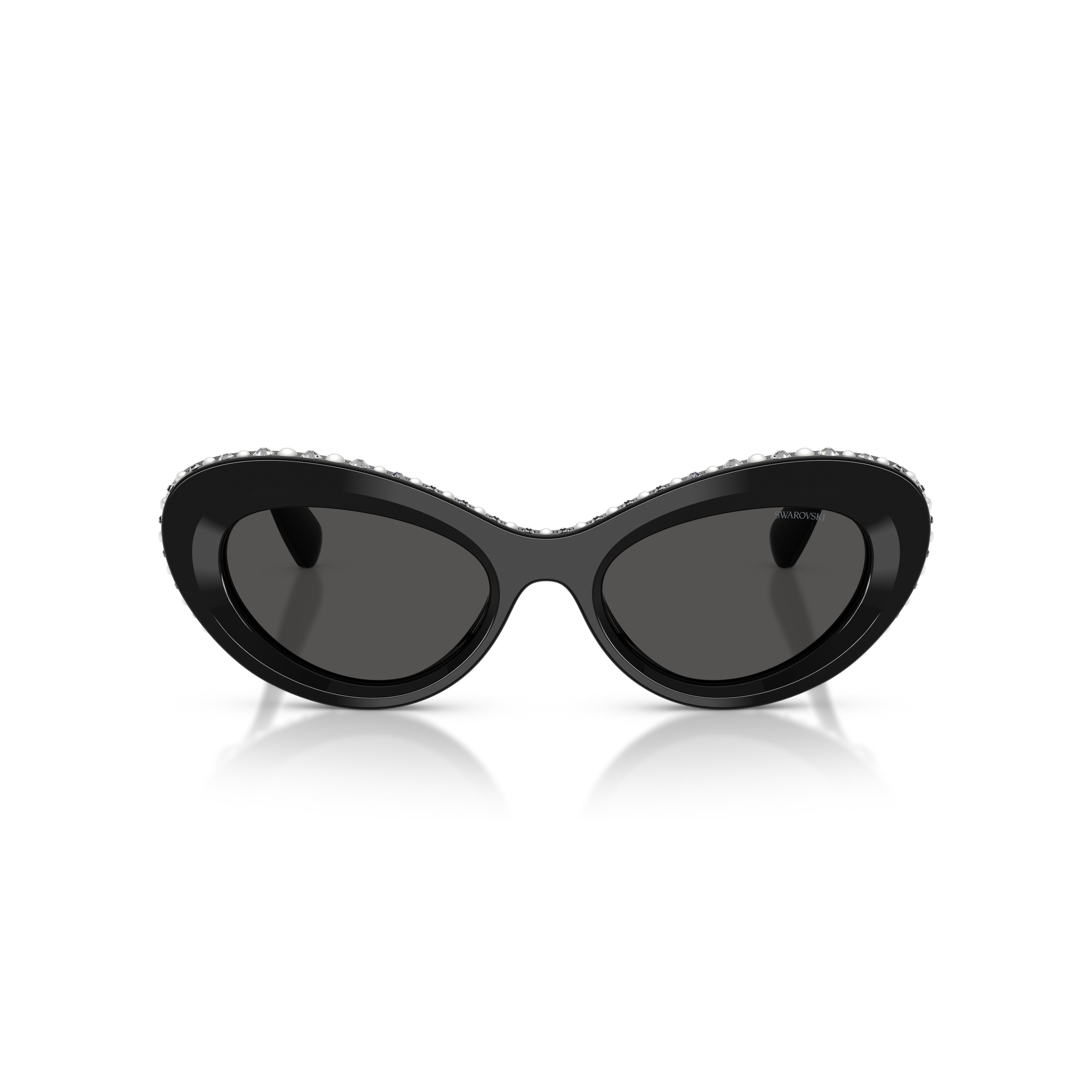 0Sk6061U Cat-Eye Sunglasses with Crystal-Embellished Frame
