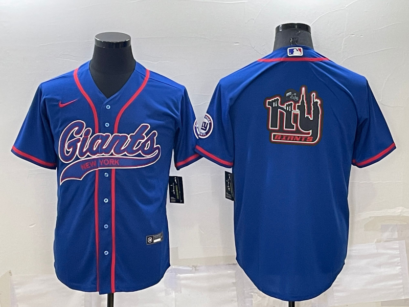 Men's New York Giants Blue Game jersey