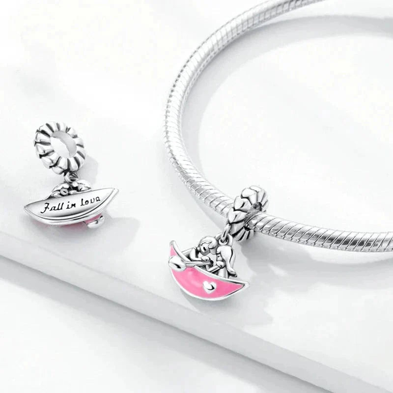 Couple Falling in Love Charm