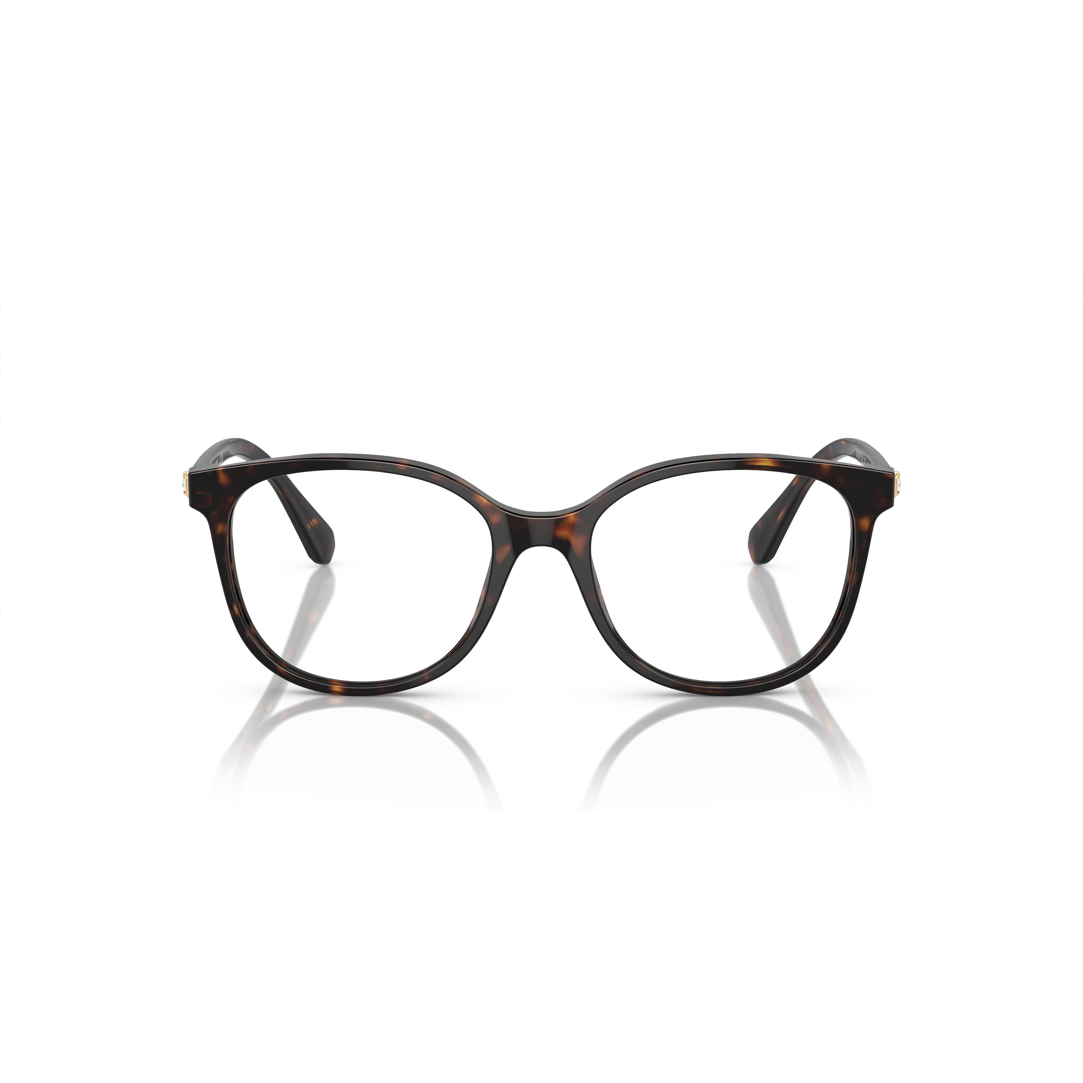 0Sk2002 Oversized Square Frame Eyeglasses with Cat-Eye Silhouette