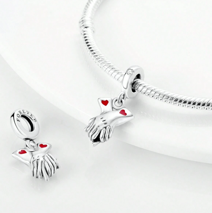 Hand In Hand Love Forever Dangle Charm