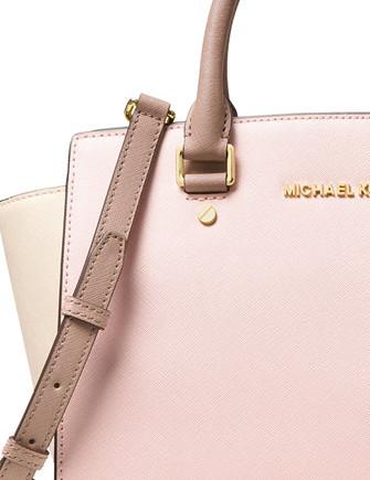 Michael Michael Kors Colorblock Selma Medium Top Zip Satchel