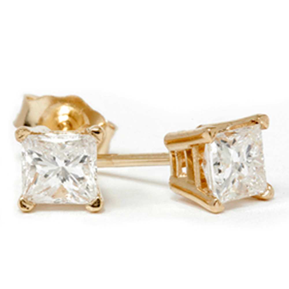 1/2ct Diamond Studs 14K Yellow Gold