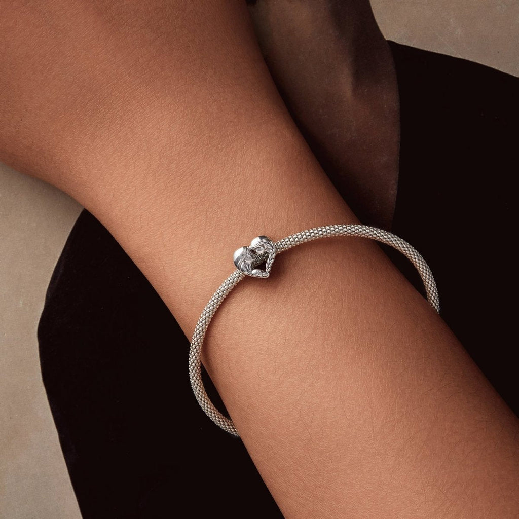 Love You Sister Heart Charm