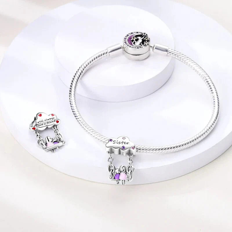Sisters Love Dangle Charm